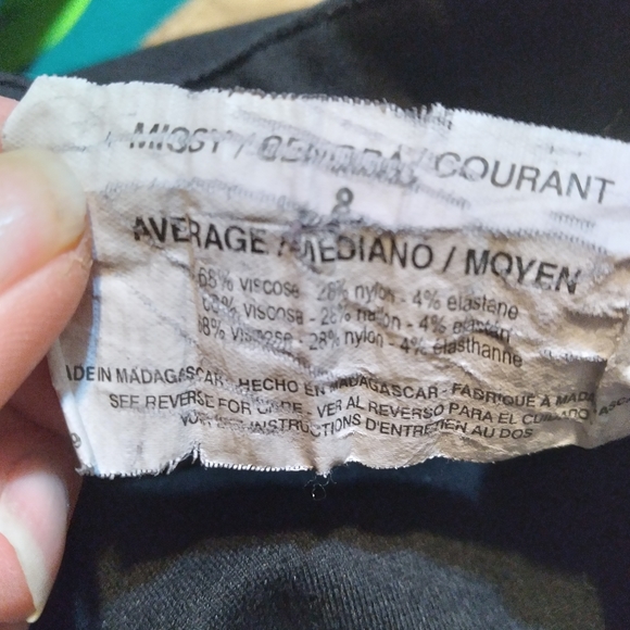 Gloria Vanderbilt Missy Pants Womens Size 8 Black Stretch Tappered Leg Reg Fit - Picture 6 of 6